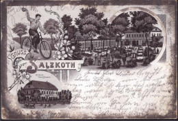 Gest. O-4320 Aschersleben Gasthaus Salzkoth 1899, Briefmarke Entfernt , Min. Best. - Aschersleben