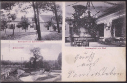 Gest. O-4332 Sandersleben Gasthaus Schützenhaus Brausewehr 1909 - Aschersleben