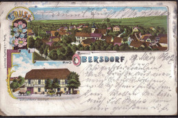 Gest. O-4701 Obersdorf Schaeffers Gasthaus 1907, 1x Stark Best. Ecke, Bügig, Best. - Sangerhausen