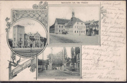 Gest. O-4852 Teuchern Schützenplatz Bahnhof 1906 - Weissenfels