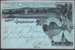 Gest. O-4860 Hohenmölsen Bahnhof Altmarkt Blick Zum Ort 1900, Briefmarke Beschädogt, Etwas Best. - Weissenfels