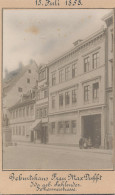 * O-5000 Erfurt Johannesstraße Geburtshaus Frau Max Dufft, Hartpappfoto 17,5x10,5 Cm - Erfurt