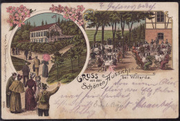 Gest. O-51001 Witterda Gasthaus Schöne Aussicht 1906, Briefmarke Entfernt - Erfurt