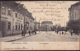 Gest. O-5700 Mühlhausen Hotel Gasthaus Zum Schwarzen Adler 1905 - Muehlhausen