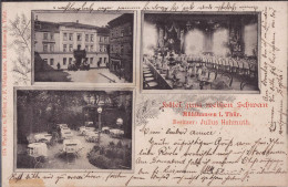 Gest. O-5700 Mühlhausen Hotel Gasthaus Zum Weißen Schwan 1900 - Muehlhausen