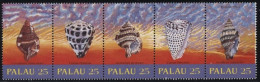 Palau 1989 Meeresschnecken 273/77 ZD Postfrisch (C856) - Palau