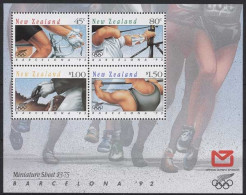 Neuseeland 1992 Olympische Sommerspiele Barcelona Block 32 Postfrisch (C25638) - Blocks & Kleinbögen