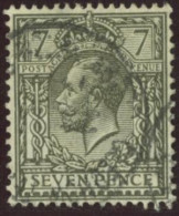 GB 1912 Yv. N°148 - 7p Noir-olive George V - Oblitéré - Used Stamps