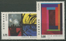 Dänemark 1993 Europa CEPT Zeitgenössische Kunst Gemälde 1052/53 Postfrisch - Neufs