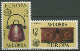 Andorra (span.) 1976 Europa CEPT Kunsthandwerk 101/02 Postfrisch - Unused Stamps