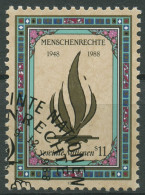 UNO Wien 1988 Erklärung Der Menschenrechte Flamme 88 Blockeinzelmarke Gestempelt - Used Stamps
