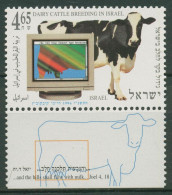 Israel 1996 Tiere Kuh Viehzüchterverband 1361 Mit Tab Postfrisch - Unused Stamps (with Tabs)