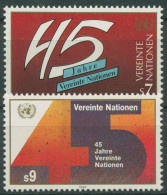 UNO Wien 1990 45 Jahre Vereinte Nationen 104/05 Postfrisch - Unused Stamps