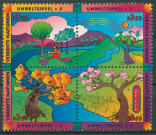 UNO Wien 1997 Umwelt Und Entwicklung Ökosystem Wald & Fluss 226/29 ZD Postfrisch - Unused Stamps