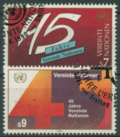 UNO Wien 1990 45 Jahre Vereinte Nationen 104/05 Gestempelt - Gebruikt