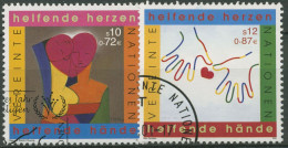 UNO Wien 2001 Jahr Des Ehrenamtes Gemälde 331/32 Gestempelt - Gebruikt