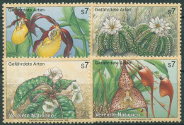 UNO Wien 1996 Gefährdete Pflanzen Orchideen Kaktus 205/08 Postfrisch - Ungebraucht