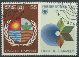 UNO Wien 1982 Umweltschutz Konferenz Stockholm 24/25 Gestempelt - Usati