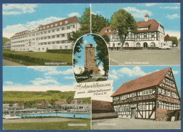 Hochwaldhausen Schwimmbad Hotel Felsenmeer Teufelsmühle, Gelaufen 1972 (AK4420) - Lauterbach