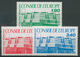 Frankreich 1986 Dienstmarken Europarat Europahaus Straßburg D 40/42 Postfrisch - Nuevos