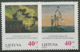 Litauen 1996 M. K. Ciurlionis Gemälde 617/18 Postfrisch - Lithuania