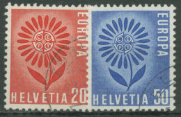 Schweiz 1964 Europa CEPT Stilisierte Blume 800/01 Gestempelt - Usati