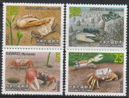 Taiwan  2004  Crabs  Set  MNH - Schalentiere