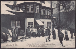 * O-6055 Oberhof Obere Schweizerhütte Herzog Carl Eduard Von Sachsen Und Princess Beatrice Von Bourbon Zu Gast - Suhl