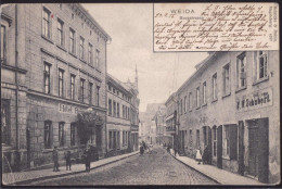 Gest. O-6518 Weida Burgstraße Hotel Bräuning, Feldpost 1915, EK 1,4 Cm, Min. Best. - Gera