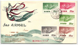 Ryukyu-Inseln FDC 50-54 Als Ersttagsbrief #NA586 - Riukiu-eilanden