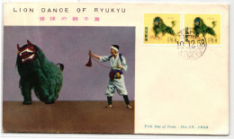 Ryukyu-Inseln FDC 69 Als Ersttagsbrief #NA593 - Ryukyu Islands