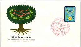 Ryukyu-Inseln FDC 163 Als Ersttagsbrief #NI458 - Riukiu-eilanden