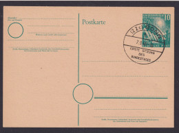 Bund Bonn Ganzsache SST Erste Sitzung Des Bundestages Ersttag FDC 7.9.1949 - Postkarten - Gebraucht