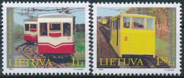 Mi 859-860 ** MNH / Technical Monuments, Funiculars In Kaunas, Cable Railway - Lithuania