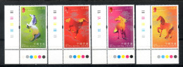 China Chine : (27) 2002 Hong Kong - L'Année Du Cheval SG1080/3** - Unused Stamps