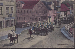Gest. O-7200 Borna Karabinieri In Der Stadt 1911 - Borna
