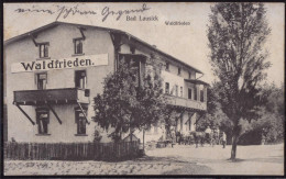 Gest. O-7232 Bad Lausick Gasthaus Waldfrieden, Bahn-Feldpost 1915 - Geithain