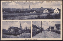 Gest. O-7261 Börln Dorfpartie Warenhandlung Scheufler 1938 - Oschatz