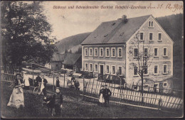 Gest. O-8231 Rehefeld-Zaunhaus Bäckerei Und Mühle Herklotz 1910, Briefmarke Entfernt - Dippoldiswalde
