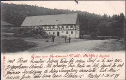 Gest. O-8242 Kipsdorf Gasthaus Wahlsmühle 1899 - Dippoldiswalde