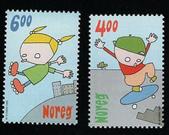 1999 Children Games Michel NO 1329 - 1330 Stamp Number NO 1236 - 1237 Yvert Et Tellier NO 1282 - 1283 Xx MNH - Ungebraucht