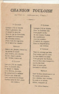 TOUL - Chanson Touloise ( Sur L'air : Embrasse Moi, Ninette ) Par Un Libre Penseur - Spartiti