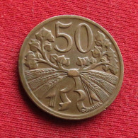 Czechoslovakia 50 Haleru 1949 Tchecoslovaquie Checoslovaquia Cecoslovacchia Tchèque Et  Slovaque  W ºº - Tchécoslovaquie