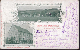 Gest. O-9251 Dittersbach Börners Warenhandlung 1912, Etwas Best. - Mittweida