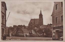 Gest. O-9294 Penig Brücke Kirche 1929 - Rochlitz