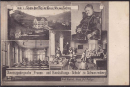 Gest. O-9430 Schwarzenberg Hasuhaötungsschule 1906 - Schwarzenberg (Erzgeb.)