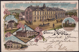 Gest. O-9515 Mosel Brauerei Bahnhof Hammers Gasthaus 1907 - Zwickau