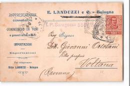 16467 LANDUZZI VINI BOLOGNA X VOLTANA - Storia Postale