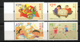 China Chine : (29) 2004 Hong Kong - Entrées De Gain En Concurrence De Conception Du Timbre Des Enfants SG1239/42** - Nuovi