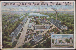 * O-9540 Zwickau Gewerbe-Industrie-AUsstellung 1906, EK 1,2 Cm, Etwas Best. - Zwickau